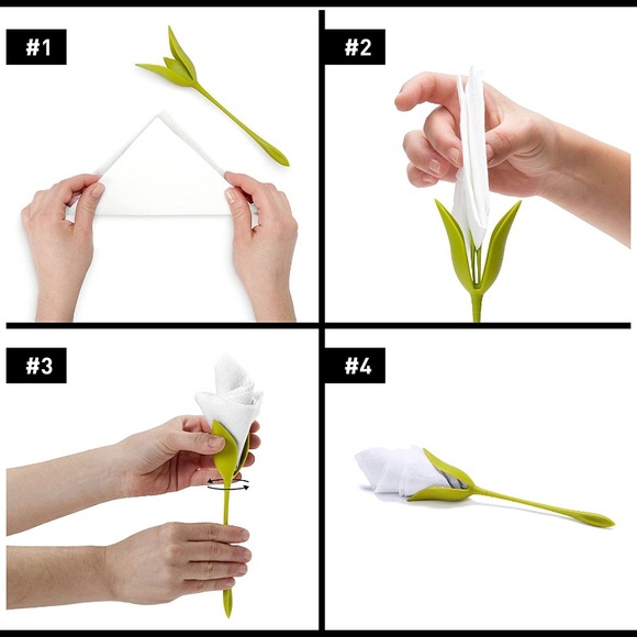 BLOOM Flower 🌹 Napkin Holders NWOT Qty: 20 - Picture 4 of 8